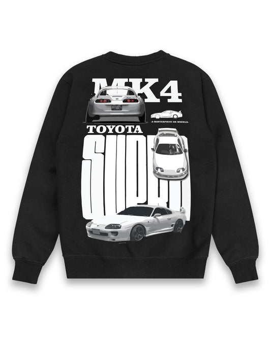 TOYOTA SUPRA MK4 CAR BLACK SWEATSHIRT