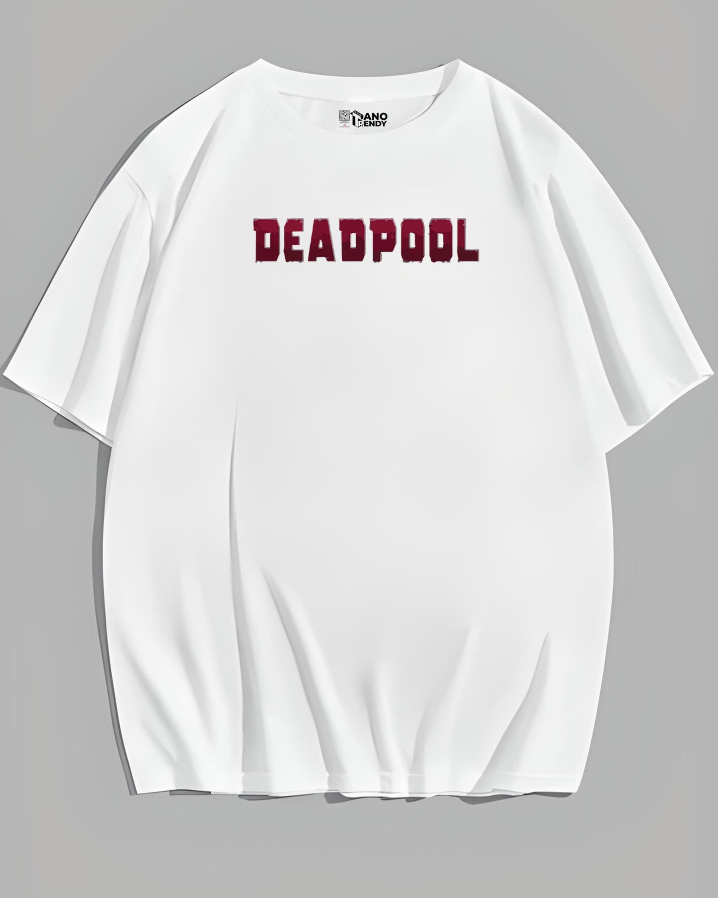 DEADPOOL MARVEL AVENGERS WHITE OVERSIZED T-SHIRT