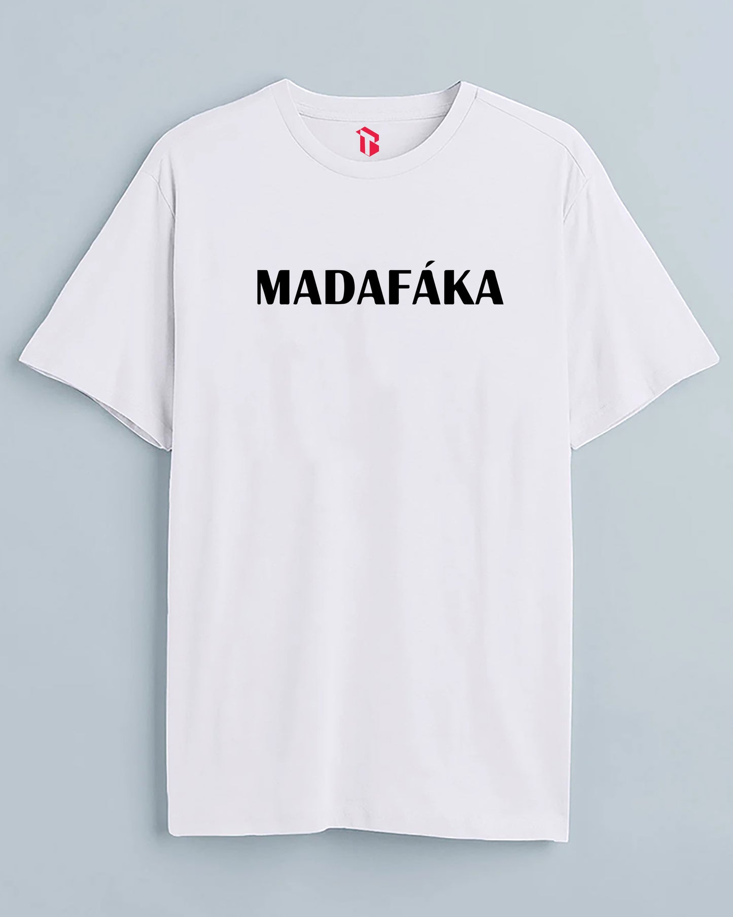 MADAFAKA White Cotton | Regular Fit Tee