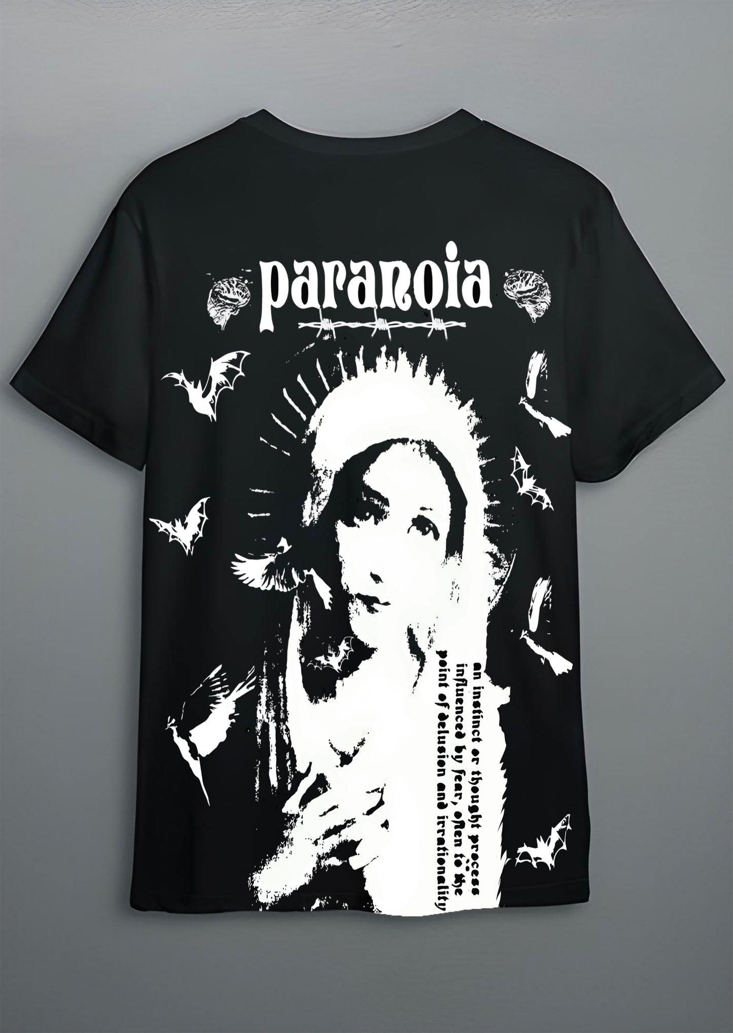 Paranoia Black | Regular Fit Tee