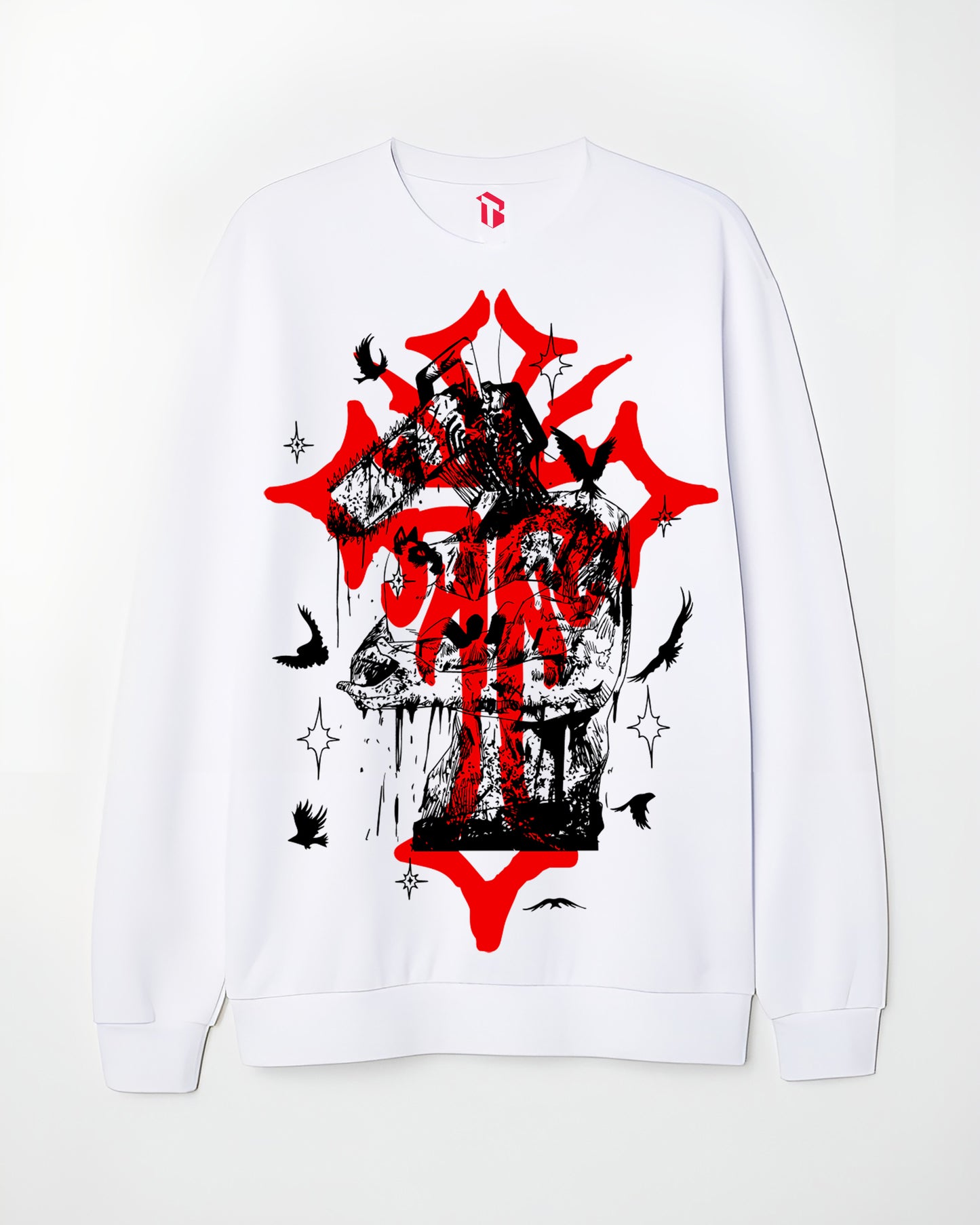 Chainsaw Man White | Regular Fit Sweatshirt