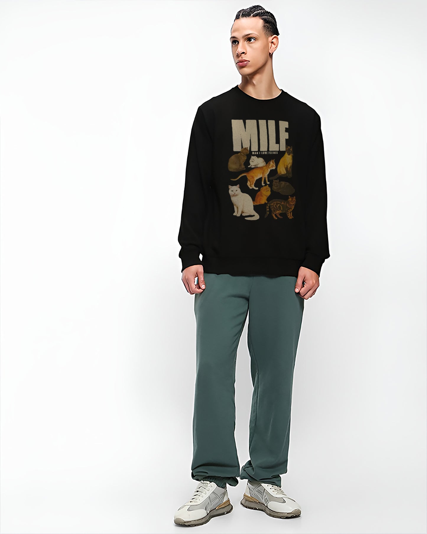 MILF Black | Regular Fit Sweatshirt