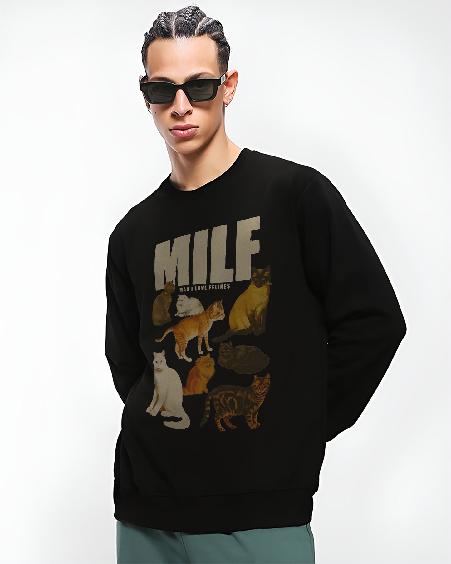 MILF Black | Regular Fit Sweatshirt