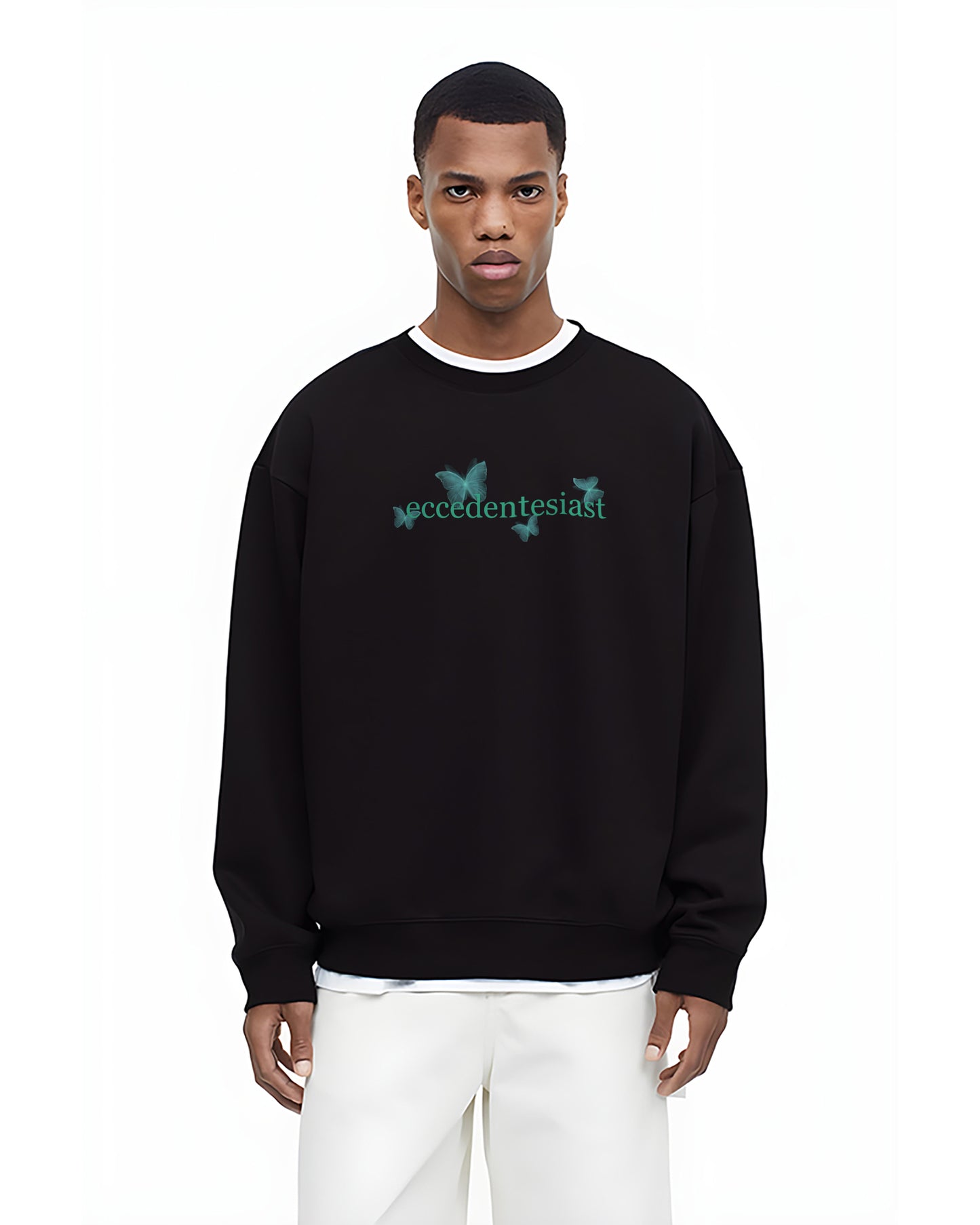 eccedentesiast Black | Regular Fit Sweatshirt