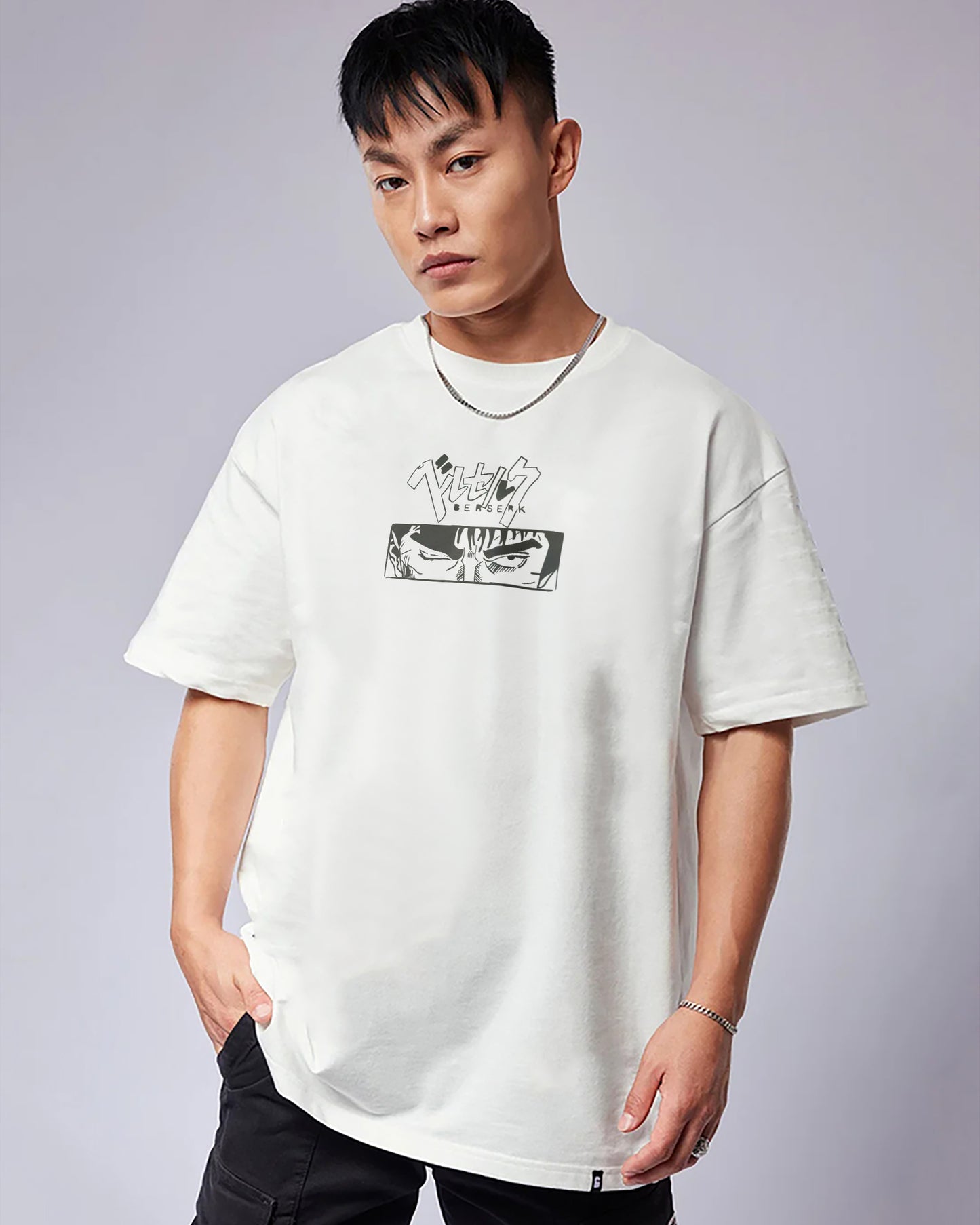 Berserk 260GSM COTTON WHITE | OVERSIZED TEE