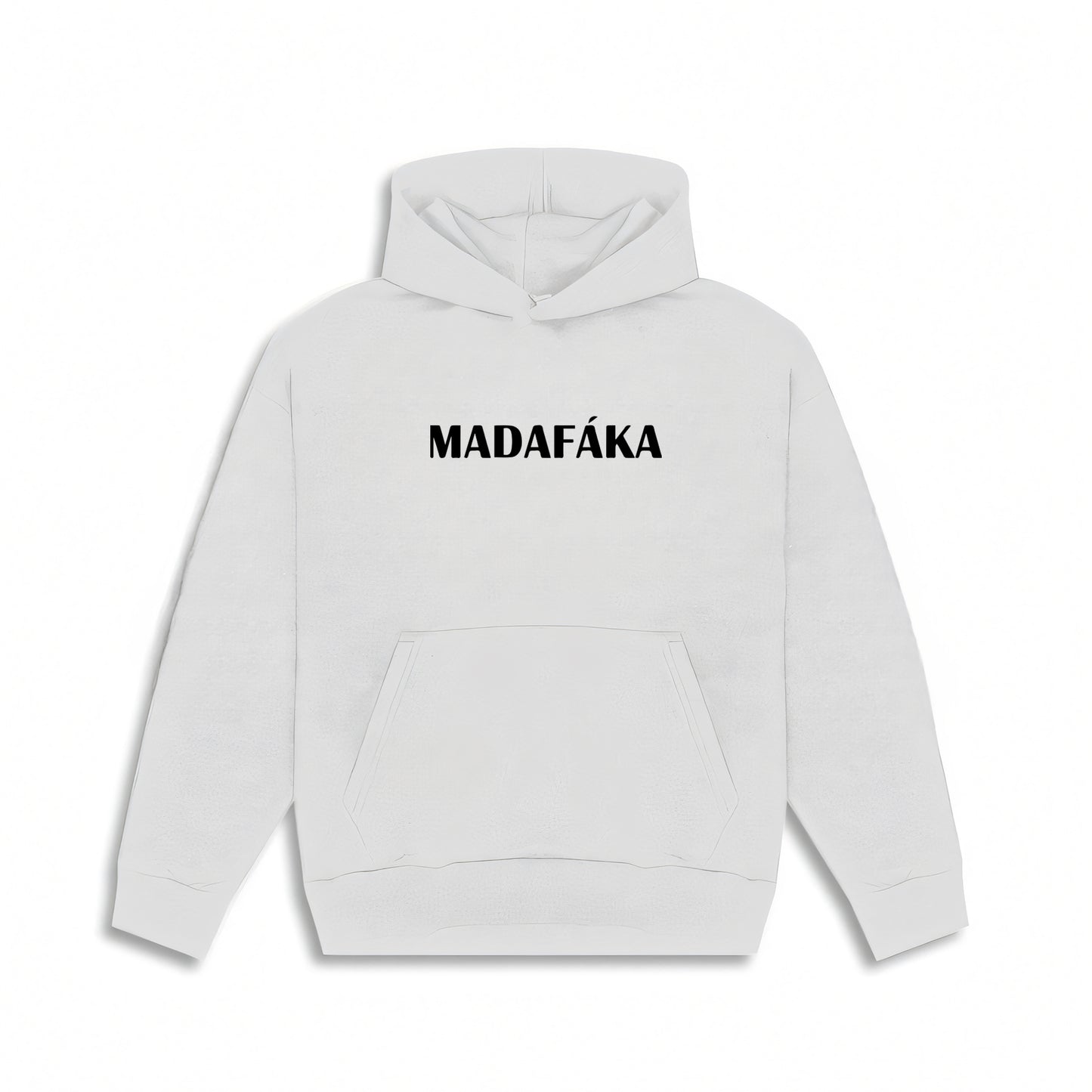 THUG LIFE MADAFAKA WHITE HOODIE