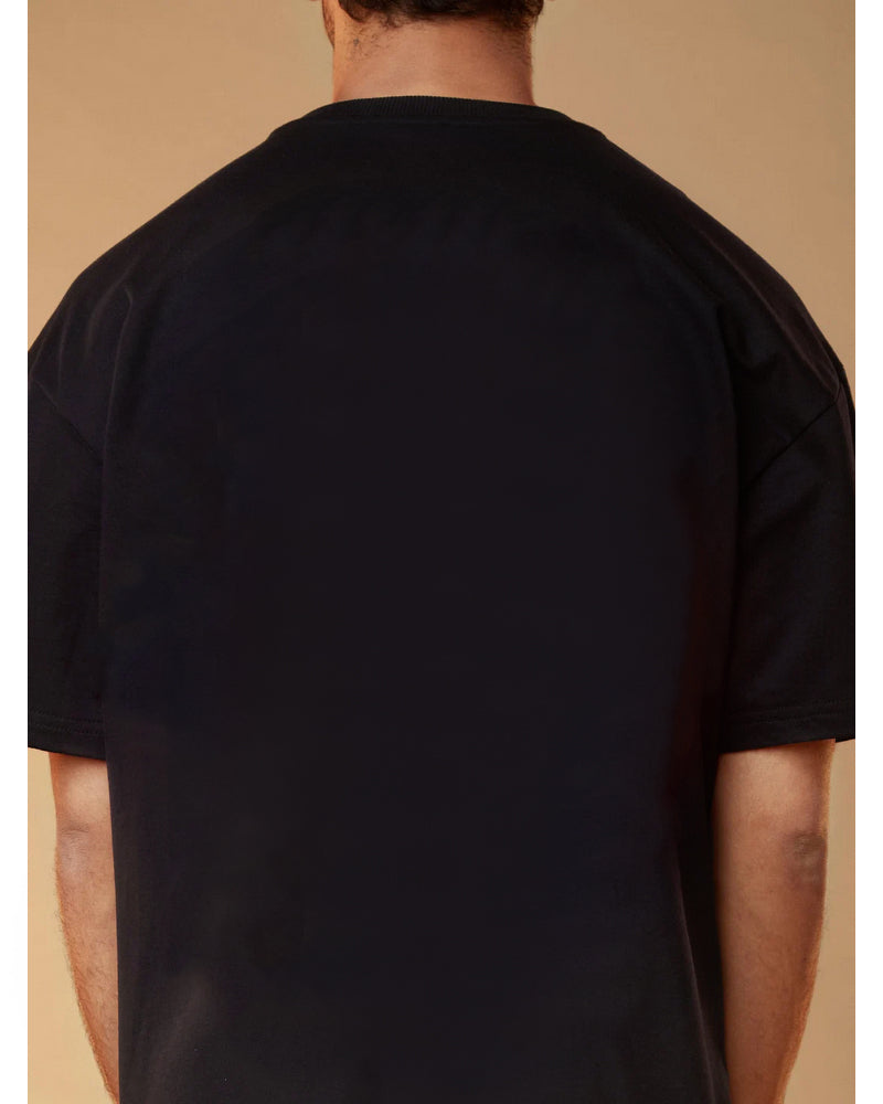 Sweet Knowledge Oversized Black T-shirt