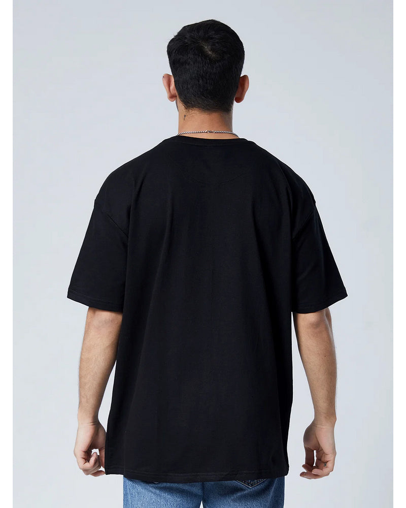 LATE BUT GREAT BLACK OVERSIZED T-SHIRT