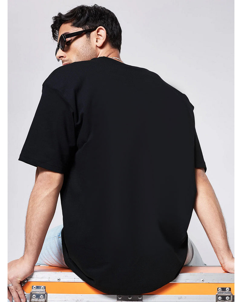 Naruto Oversized Black T-shirt