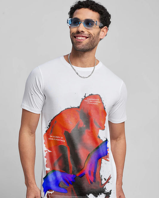 LOVE NIGHTMARE WHITE REGULAR FIT T-SHIRT