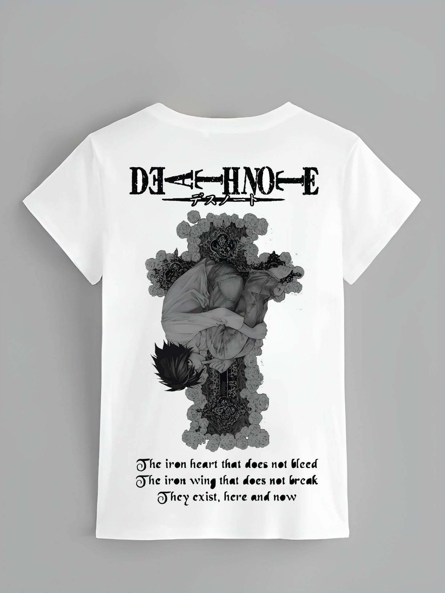 DEATH NOTE IRON HEART WHITE T-SHIRT