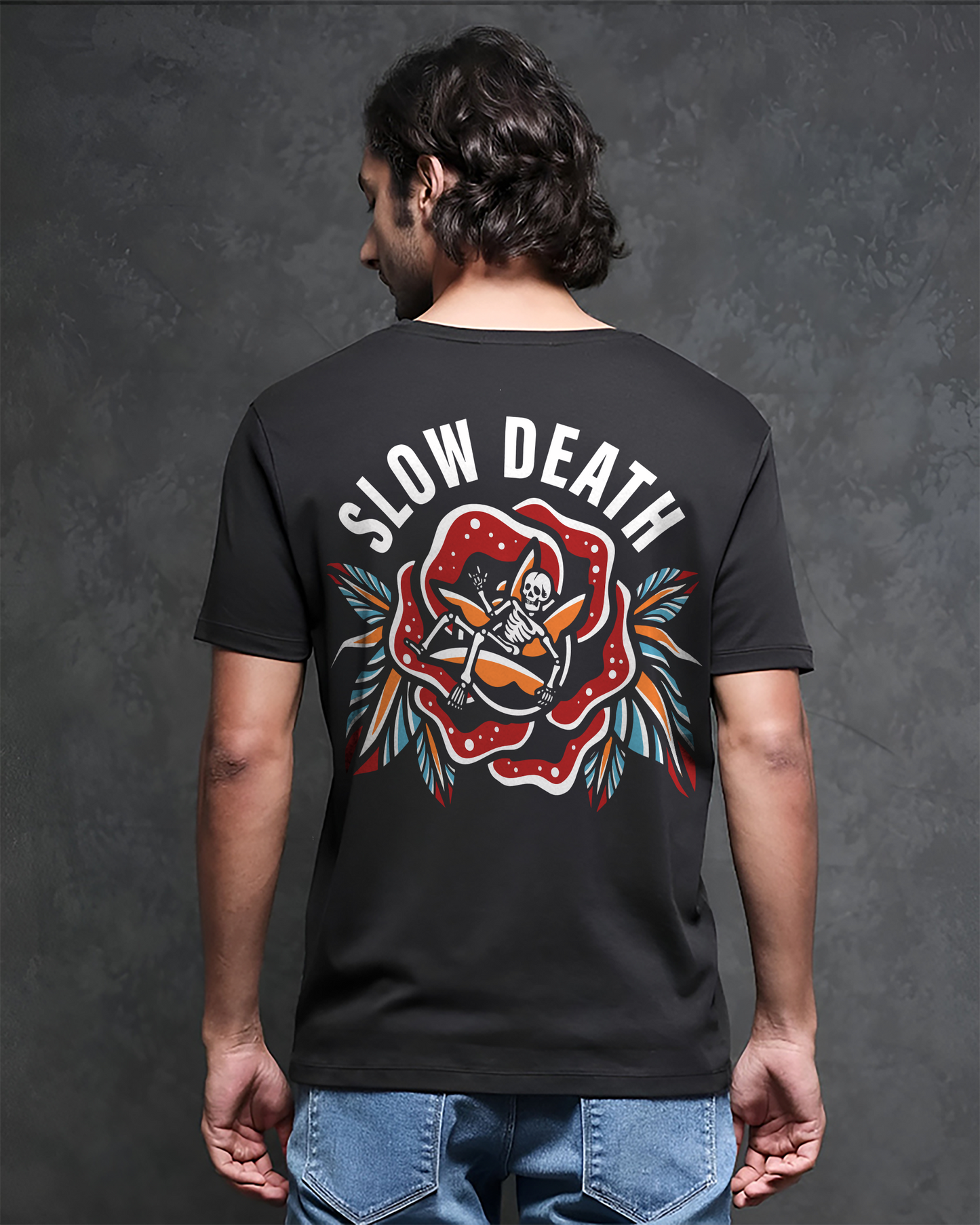 SOFT AND SLOW MOKSH BLACK T-SHIRT