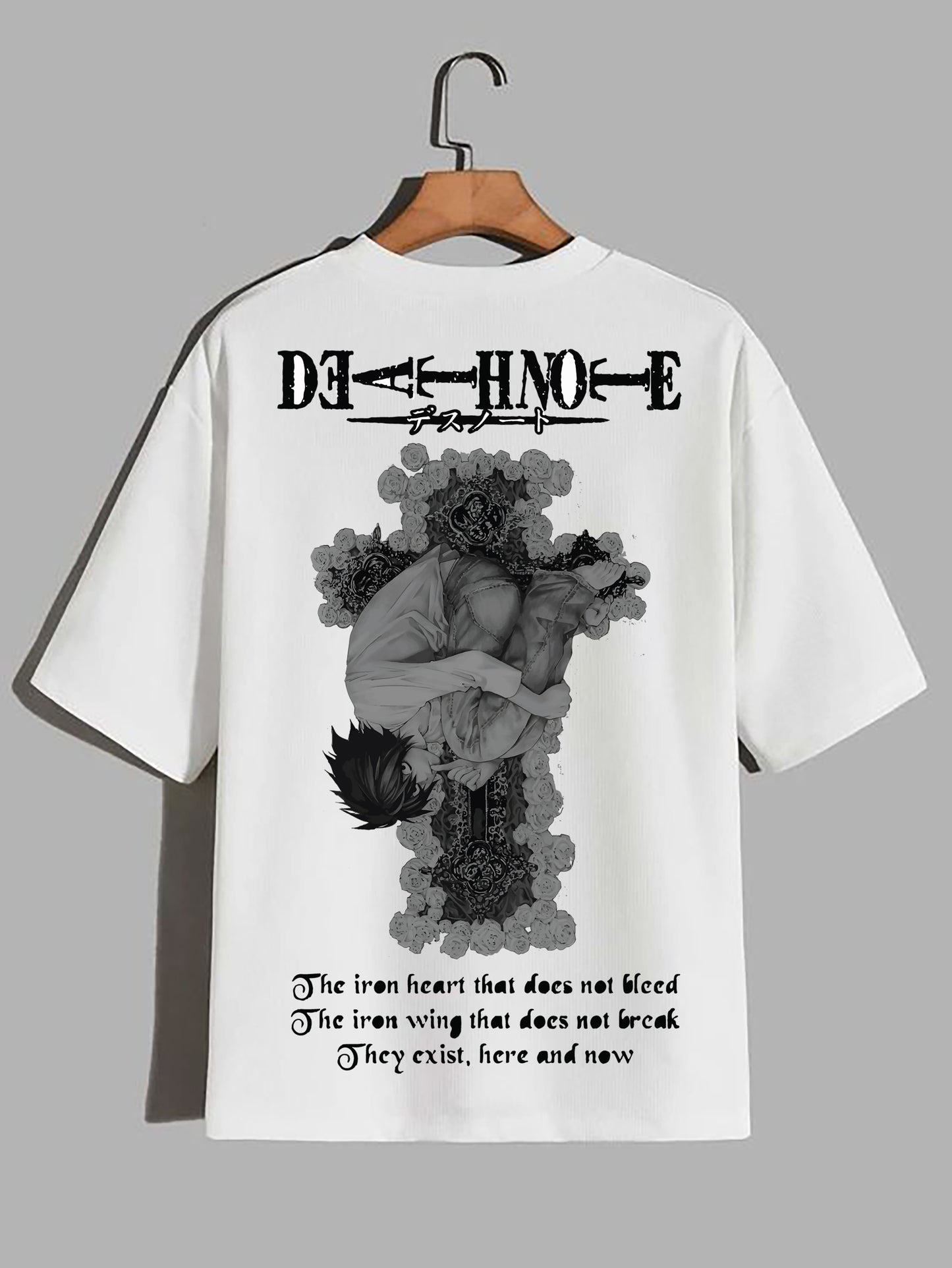 Death Note 260GSM COTTON WHITE | OVERSIZED TEE