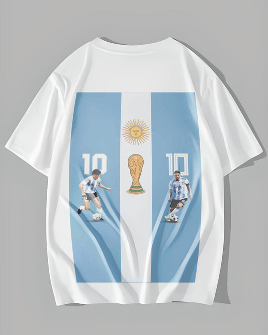 LIONEL MESSI LEGENDARY WHITE OVERSIZED T-SHIRT