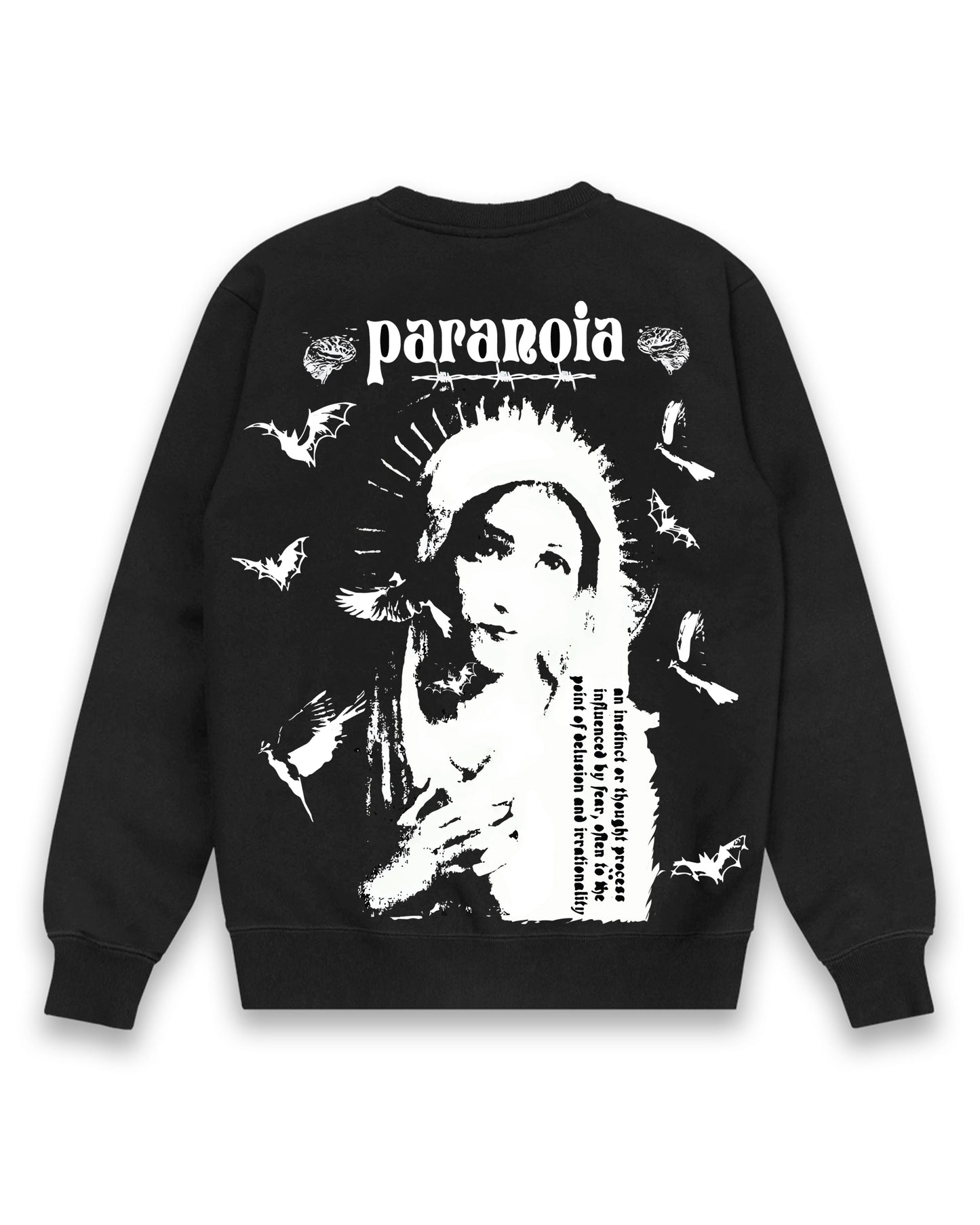 Paranoia Black | Regular Fit Sweatshirt