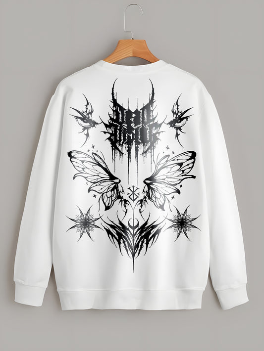 Berserk White Cotton | Regular Fit Sweatshirt