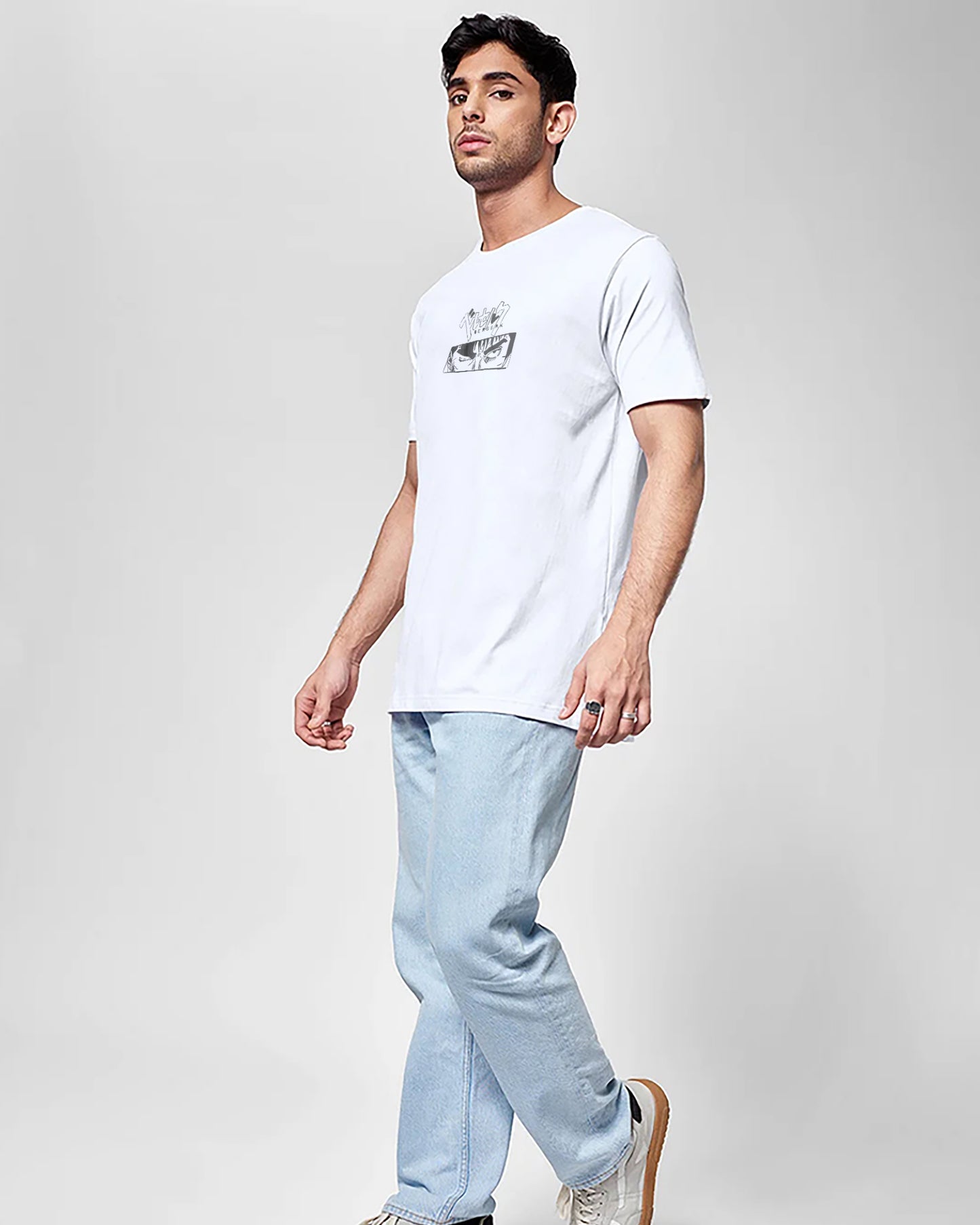 Berserk White Cotton | Regular Fit Tee