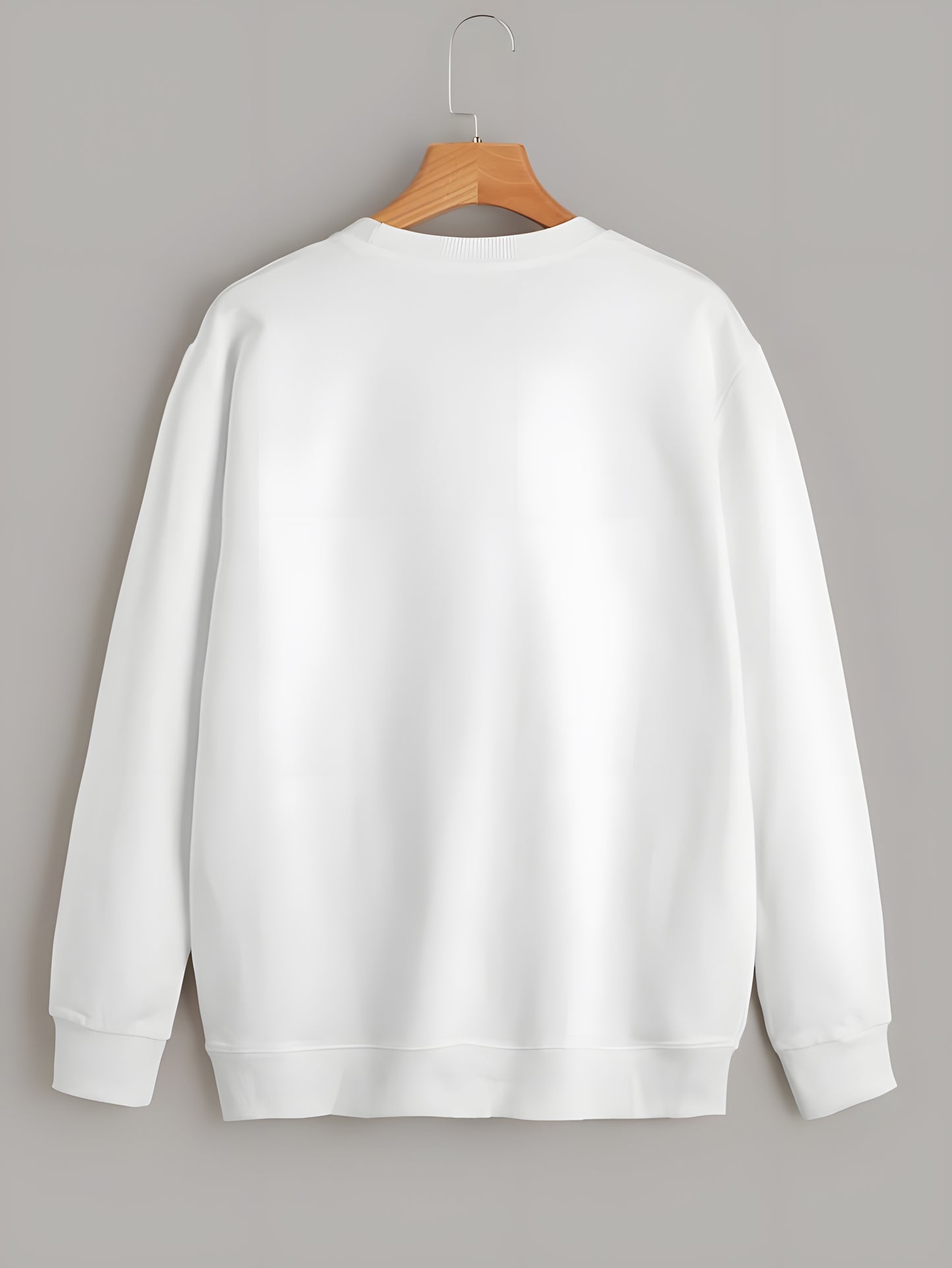 Dirty Minded White Cotton | Regular Fit Sweatshirt