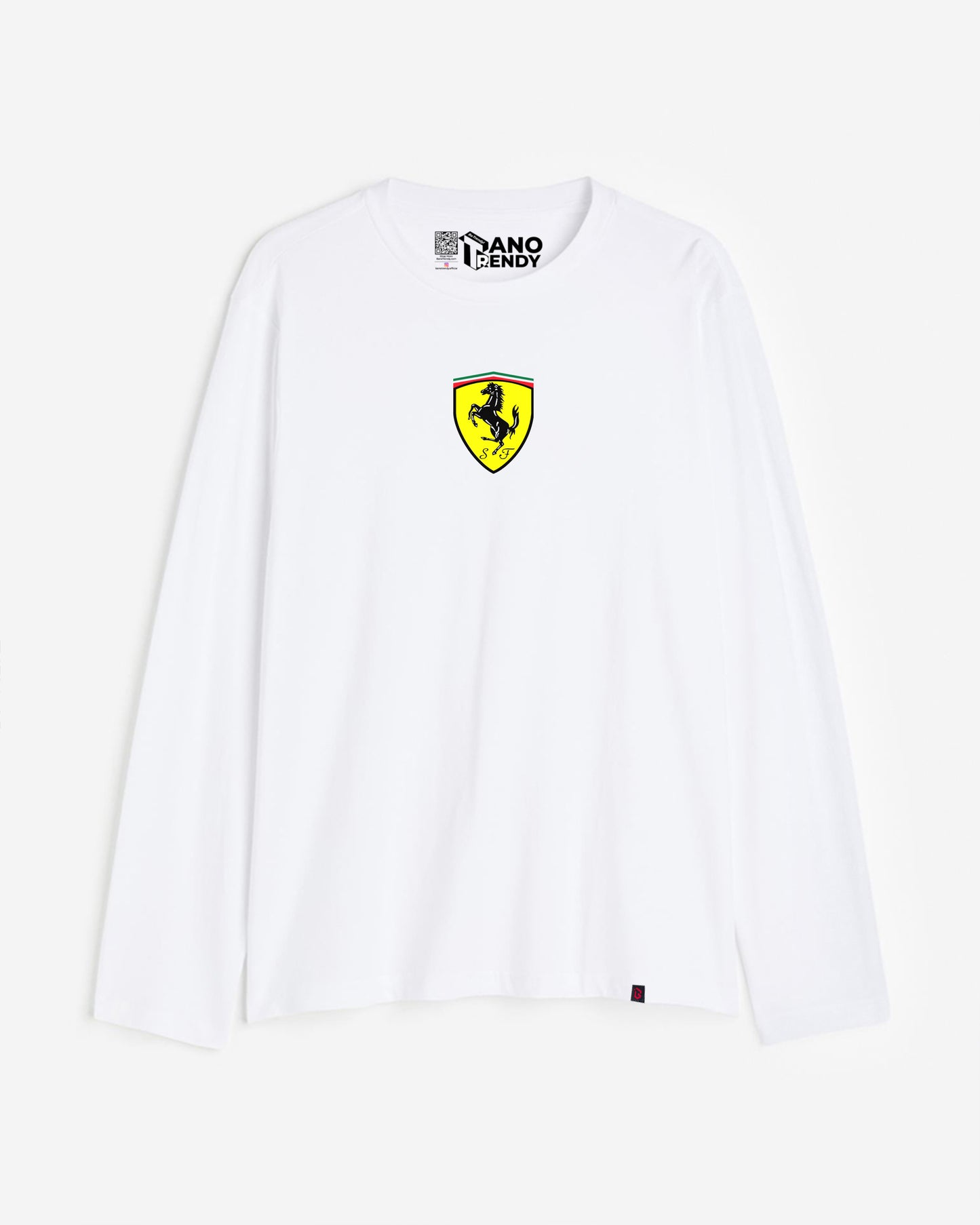 F1 Full-sleeve White T-shirt