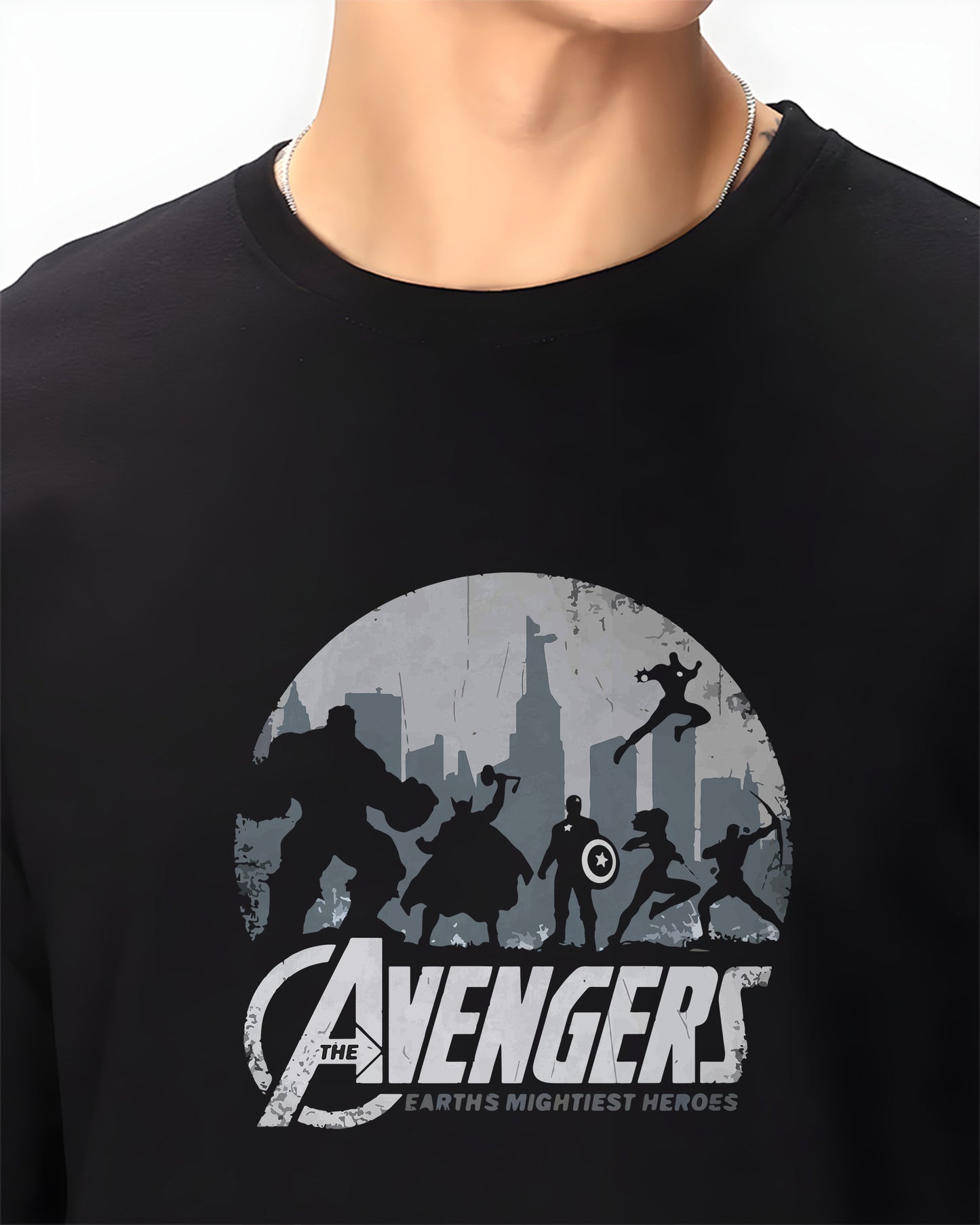 Avenger Full-Sleeves T-shirt in Black