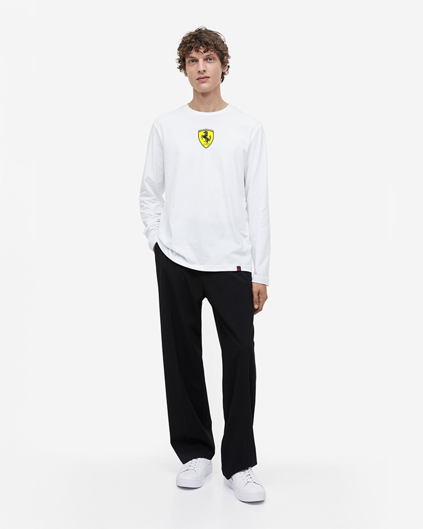 F1 Full-sleeve White T-shirt