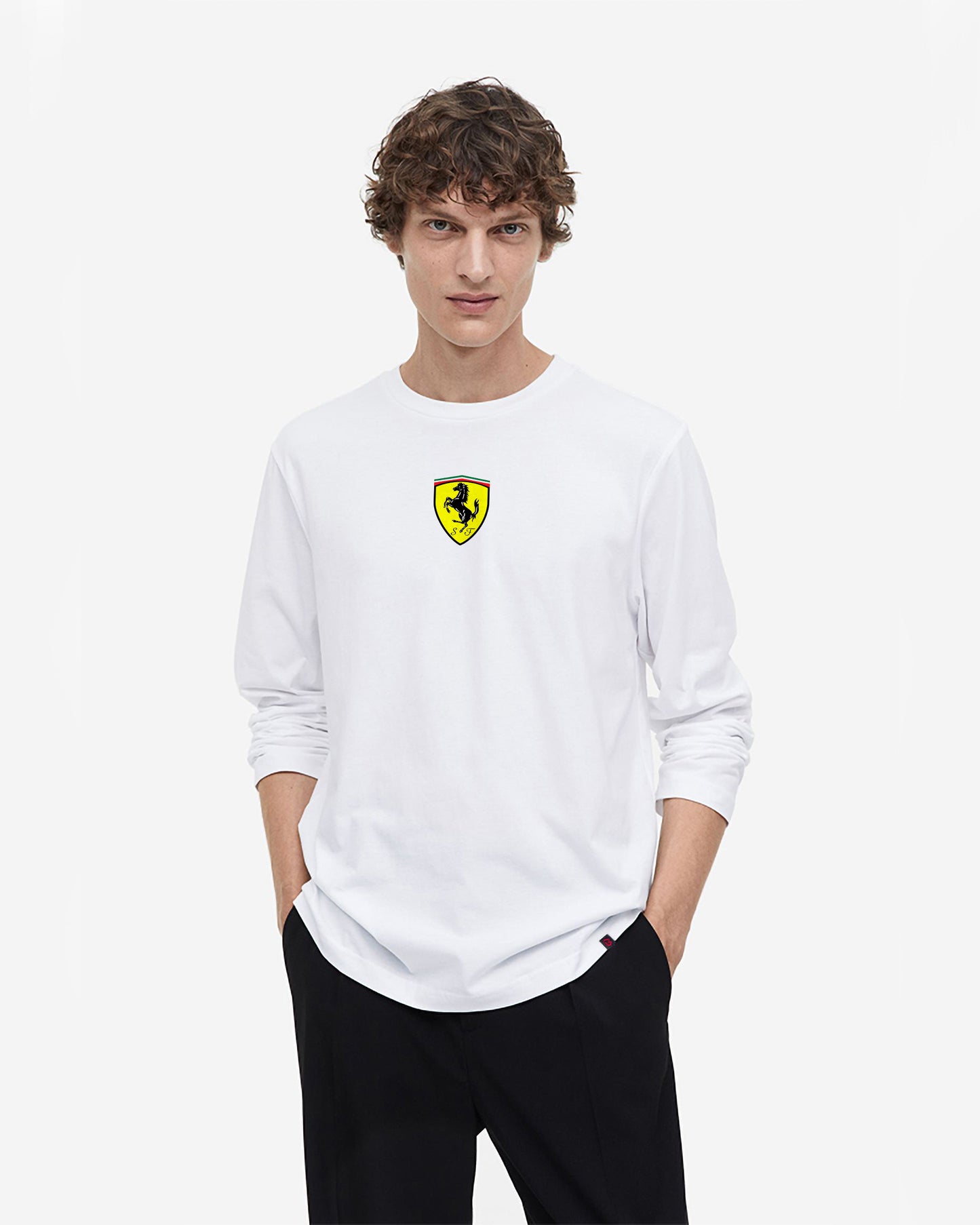 F1 Full-sleeve White T-shirt