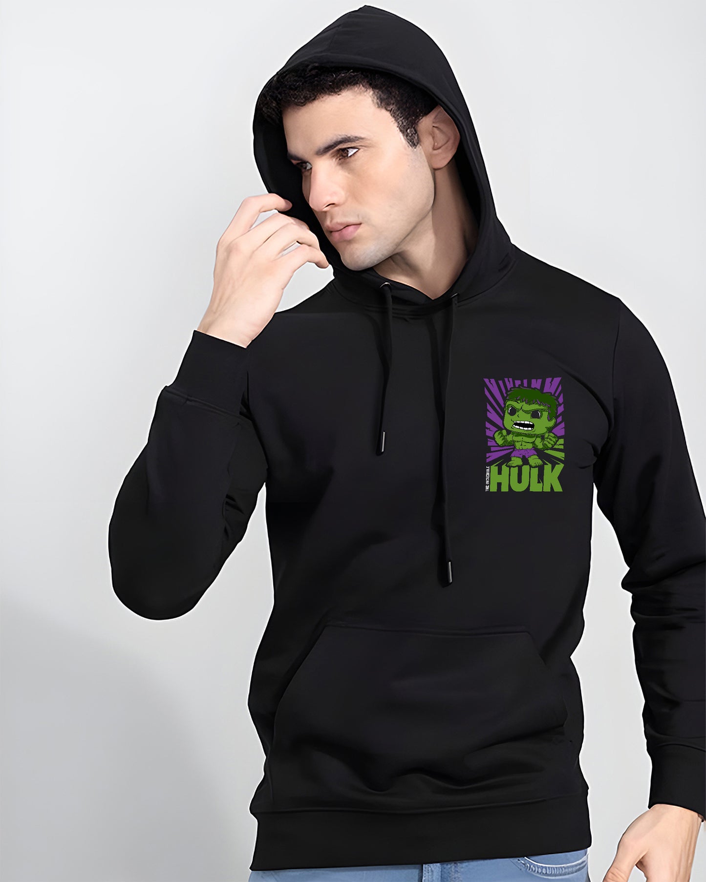 HULK MARVEL AVENGERS BLACK HOODIE