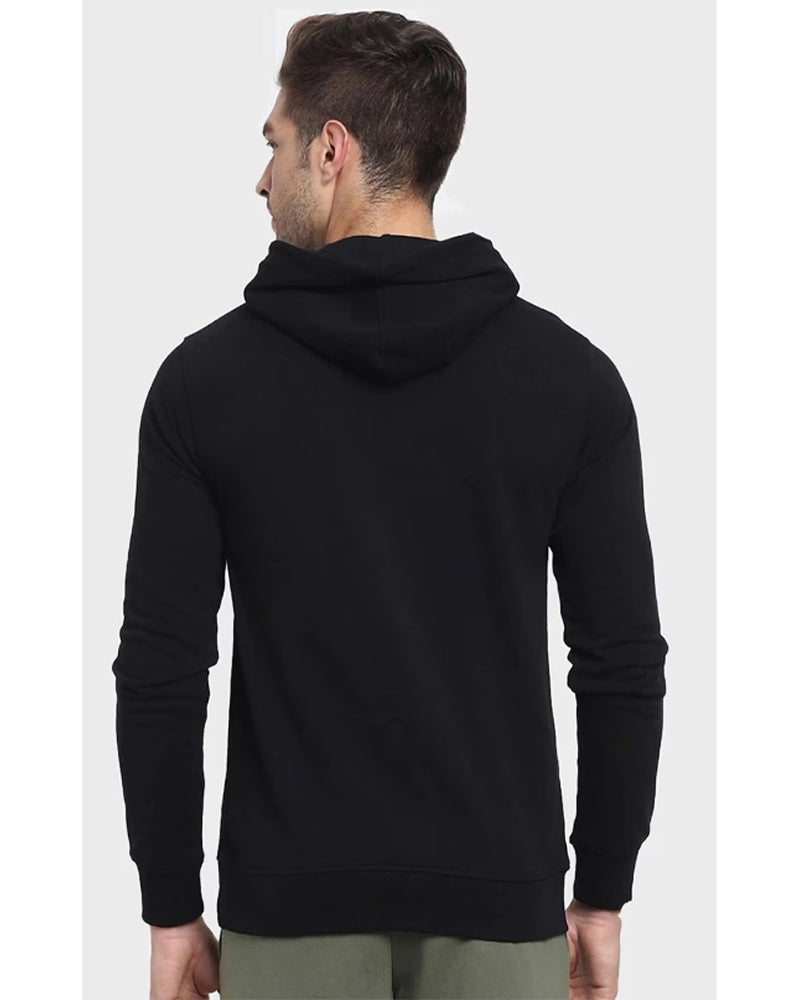 BARMUDA TRIANGLE REGULAR FIT BLACK HOODIE