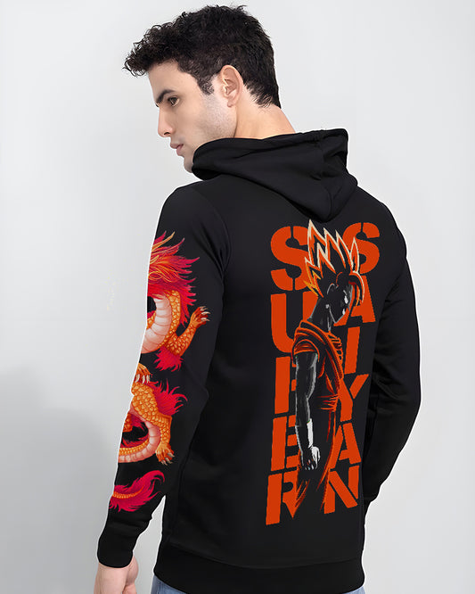 GOKU SUPER SAIYAN DRAGON BALLZ REGULAR FIT BLACK HOODIE