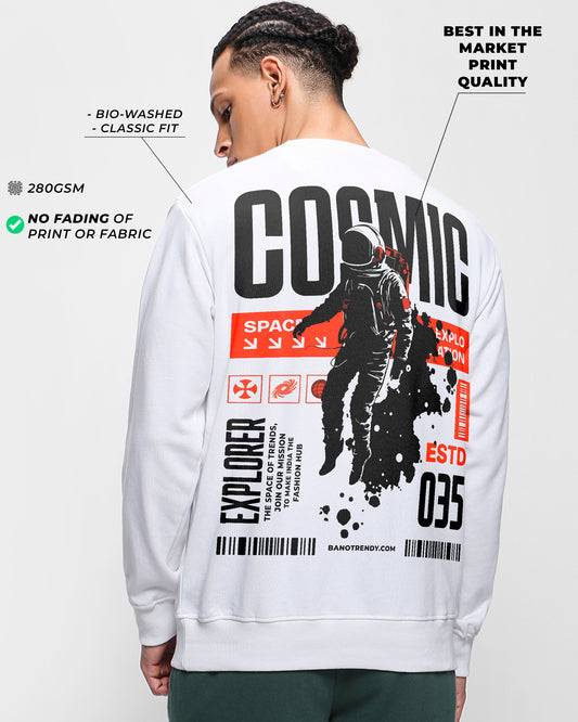 COSMIC SWEATSHIRT WHITE