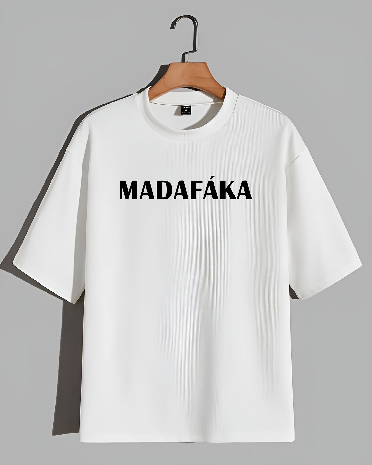 MADAFAKA 260GSM COTTON WHITE | OVERSIZED TEE