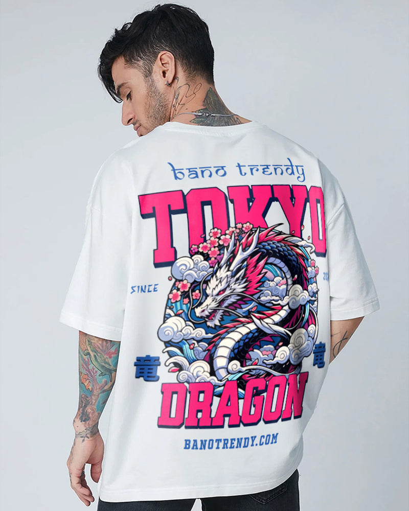 Tokyo Oversized T-shirt White 240GSM