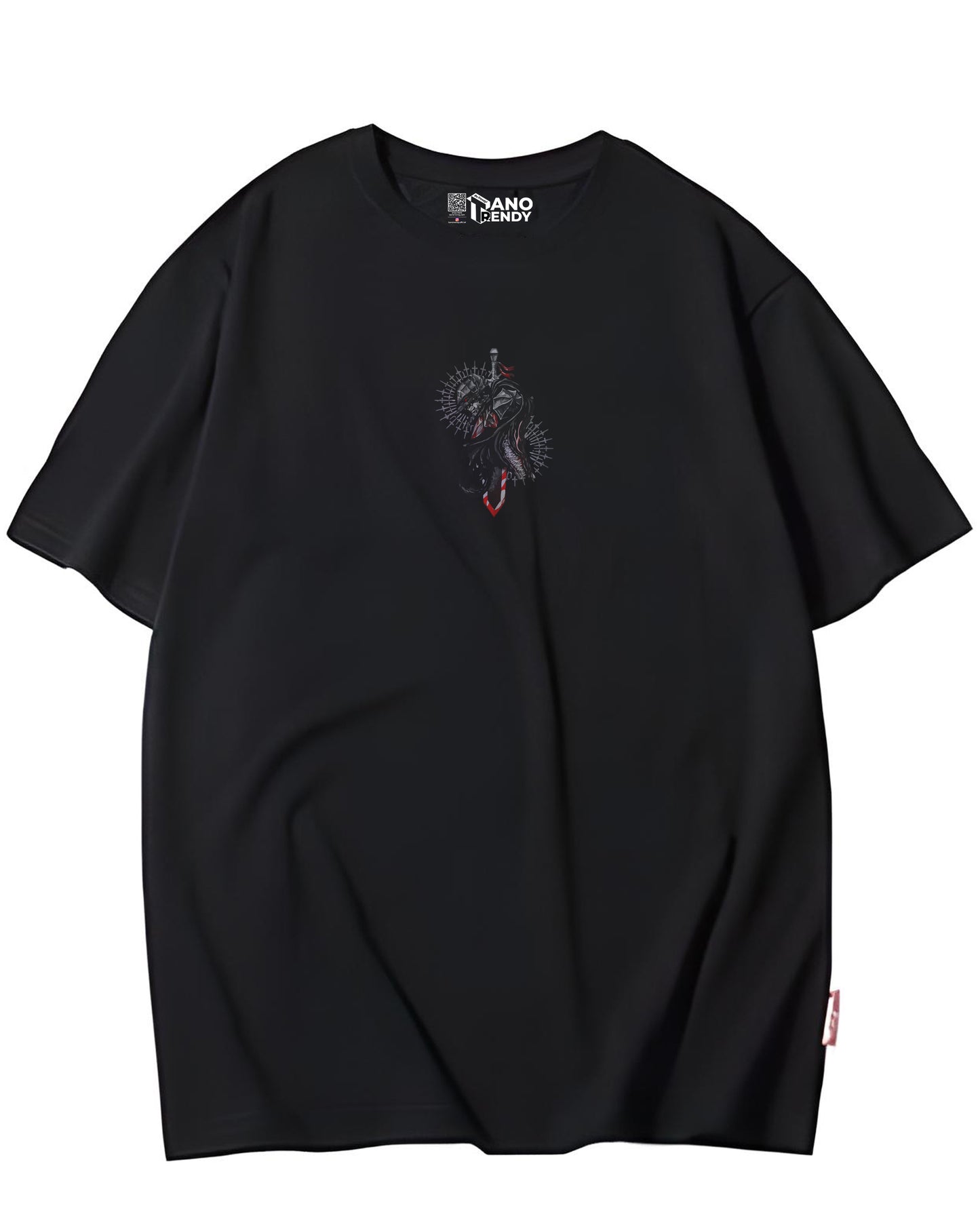 ANIME BERSERK MONSTER WORRIER BLACK OVERSIZED T-SHIRT