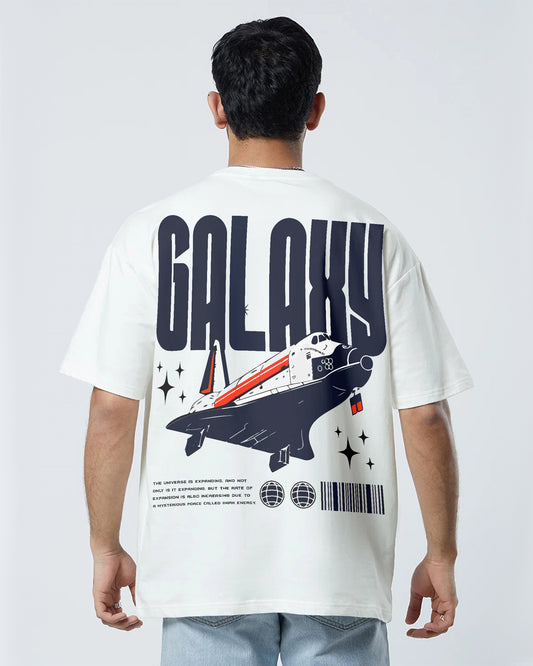 GALAXY OVERSIZED TEE WHITE 260GSM