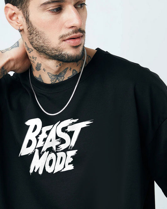 BEAST MODE OVERSIZED T-SHIRT WHITE 260GSM