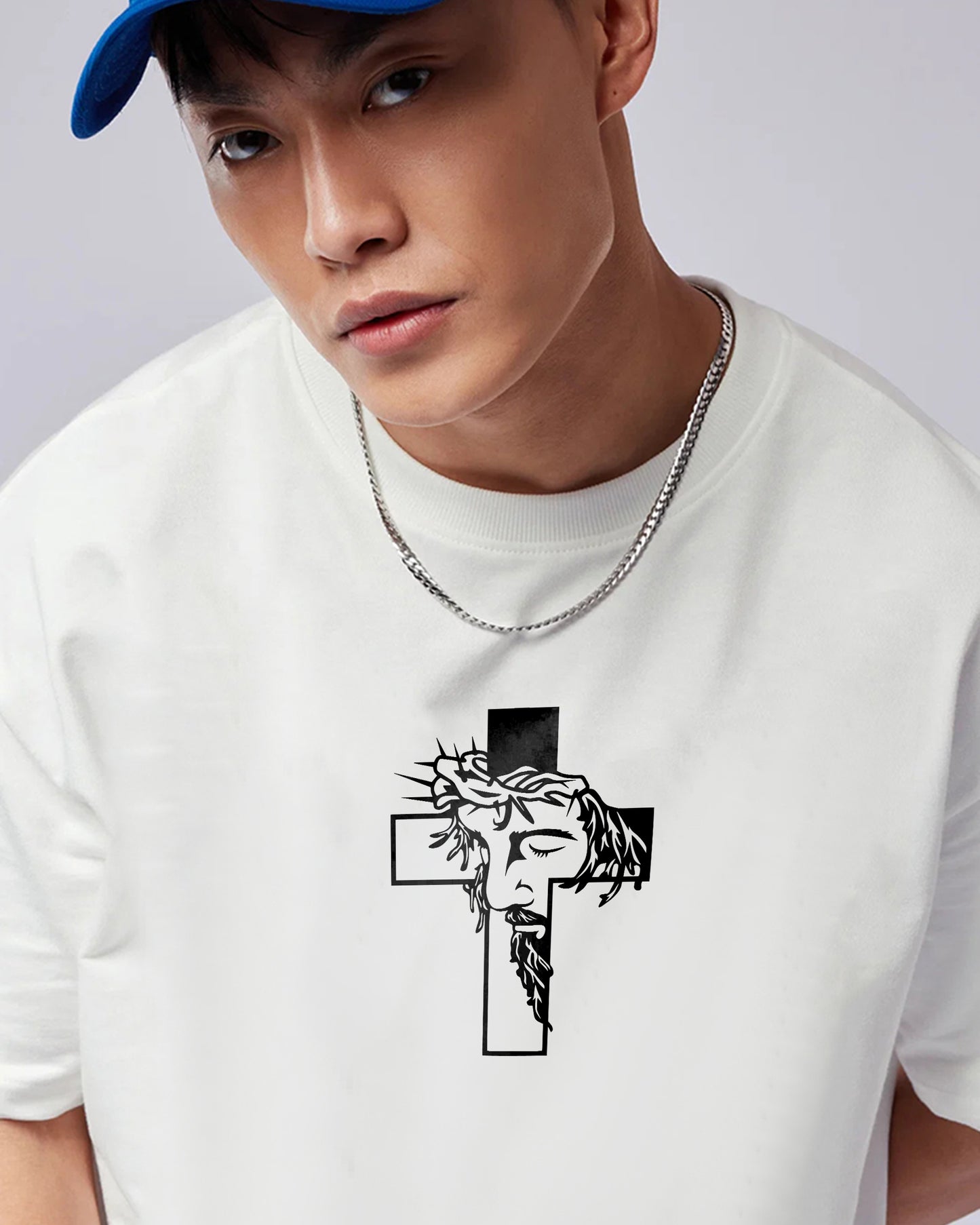 The Holy Oversized Tee 260GSM Cotton White