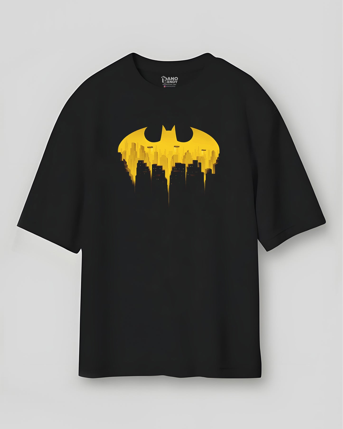 BATMAN MIDNIGHT BATMAN FIT BLACK OVERSIZED T-SHIRT