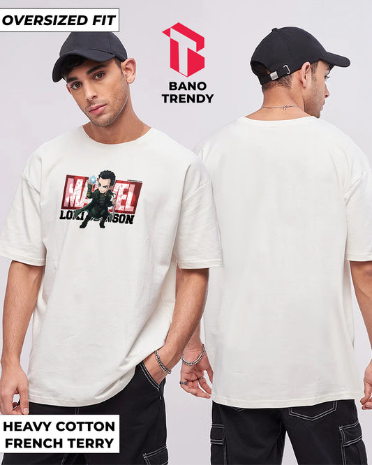 MARVEL OVERSIZED T-SHIRT WHITE 260GSM