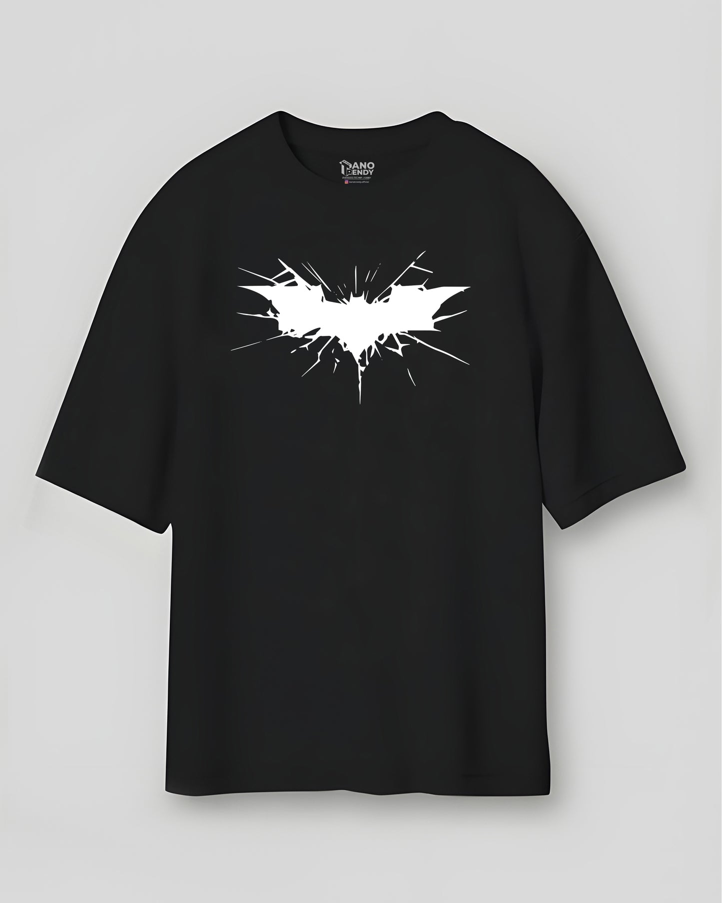 BATMAN MIDNIGHT SUPERHERO BLACK OVERSIZED T-SHIRT