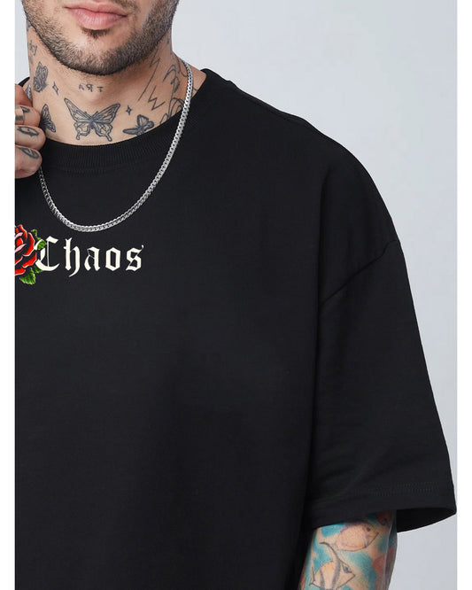 BEAUTIFUL CHAOS Oversized Black T-shirt