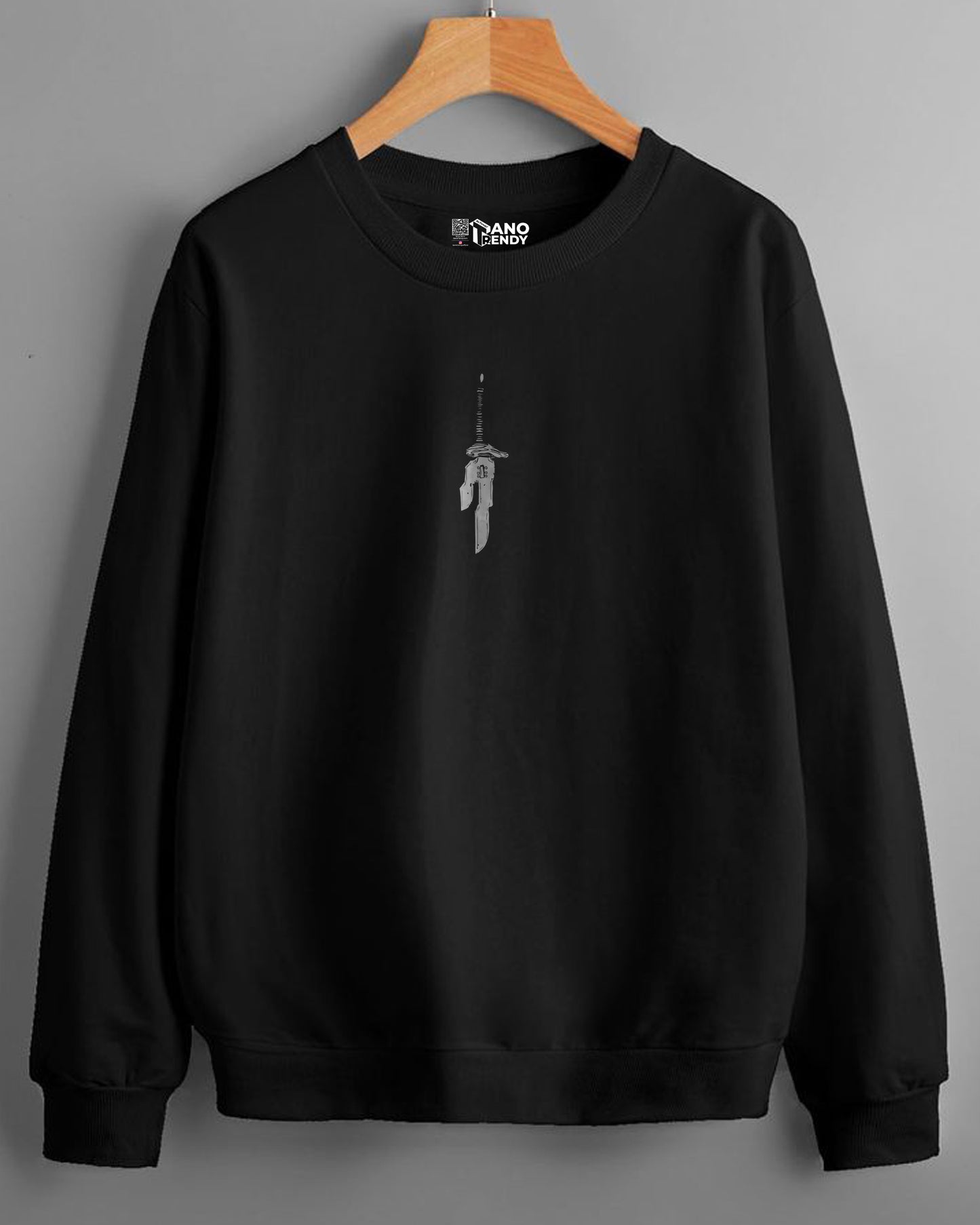 BEHIND ANIME GYM SWORD BLACK SWEATSHIRT