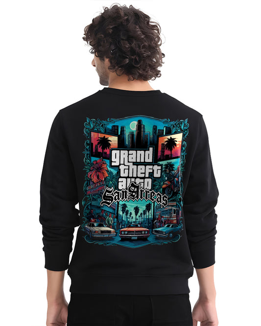 GTA SANARREAS GAME BLACK SWEATSHIRT