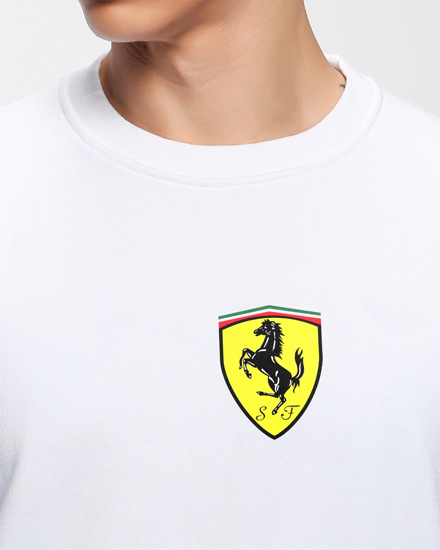 F1 FERRARI SF 1000 REGULAR FIT BLACK SWEATSHIRT