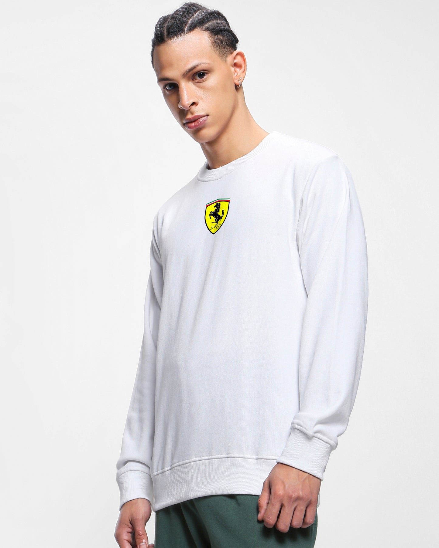 F1 FERRARI SF 1000 REGULAR FIT BLACK SWEATSHIRT