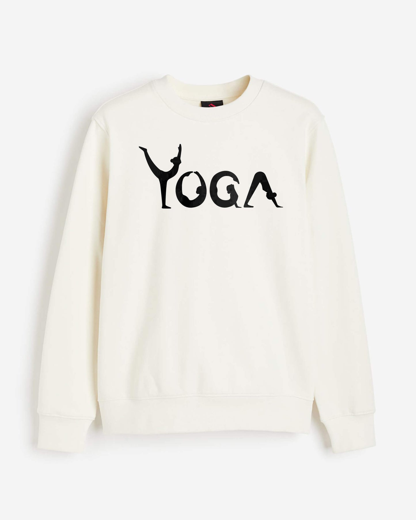 YOGA FIT AND ENERGETIC WHITE SWEATSHIRT