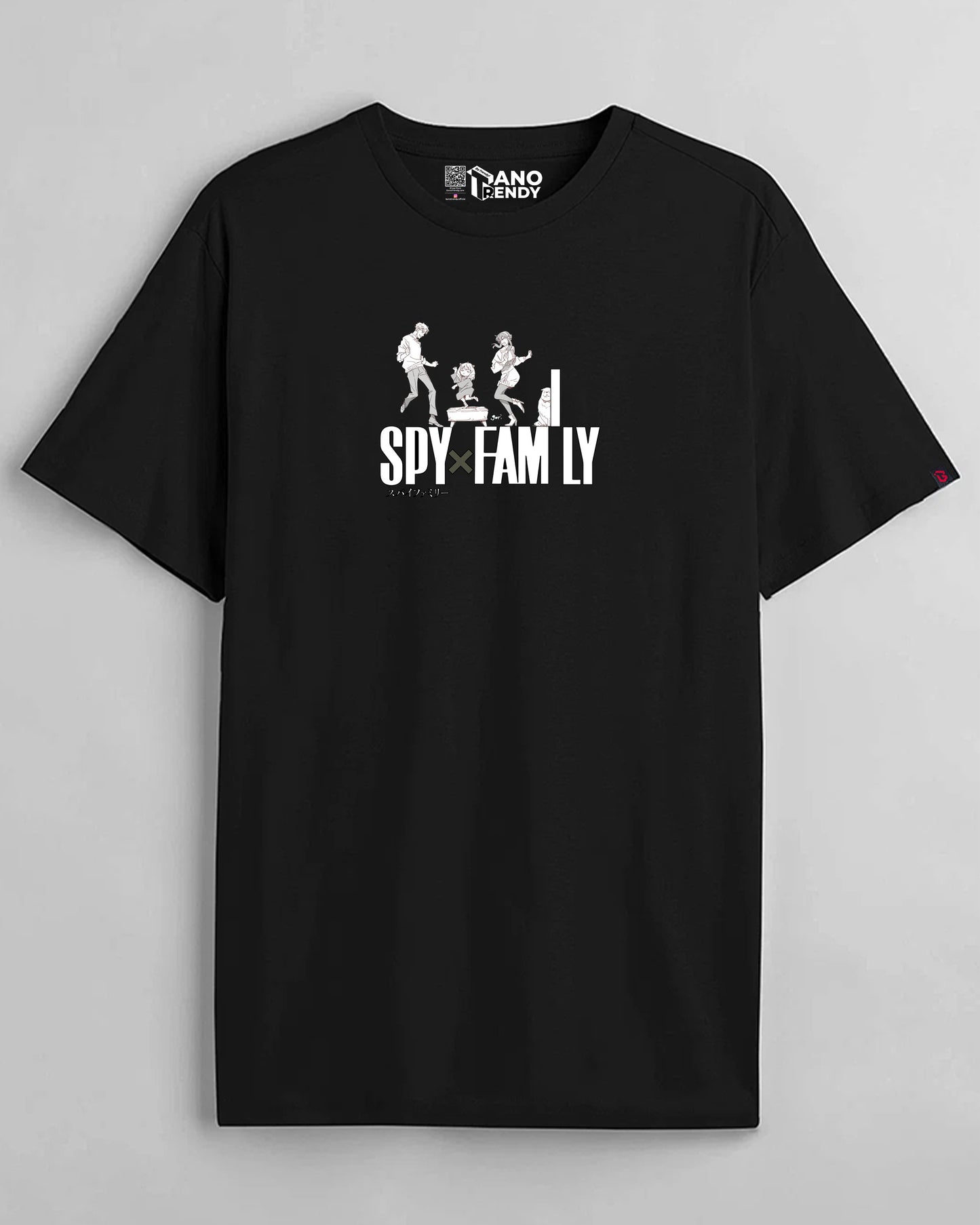 Spy Family Cotton Black | Regular Fit Tee