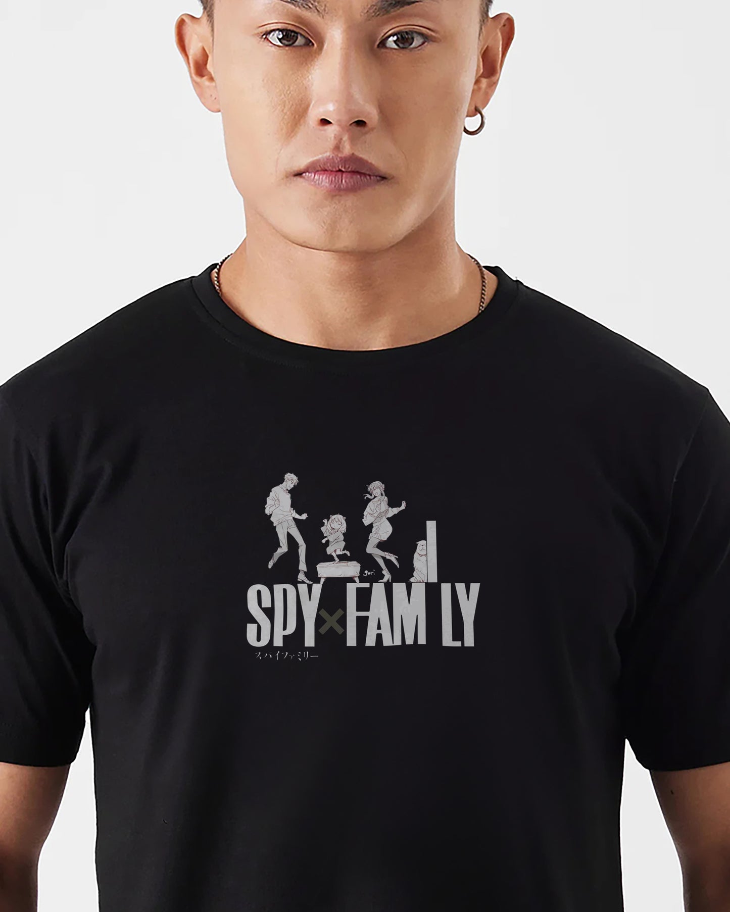 Spy Family Cotton Black | Regular Fit Tee