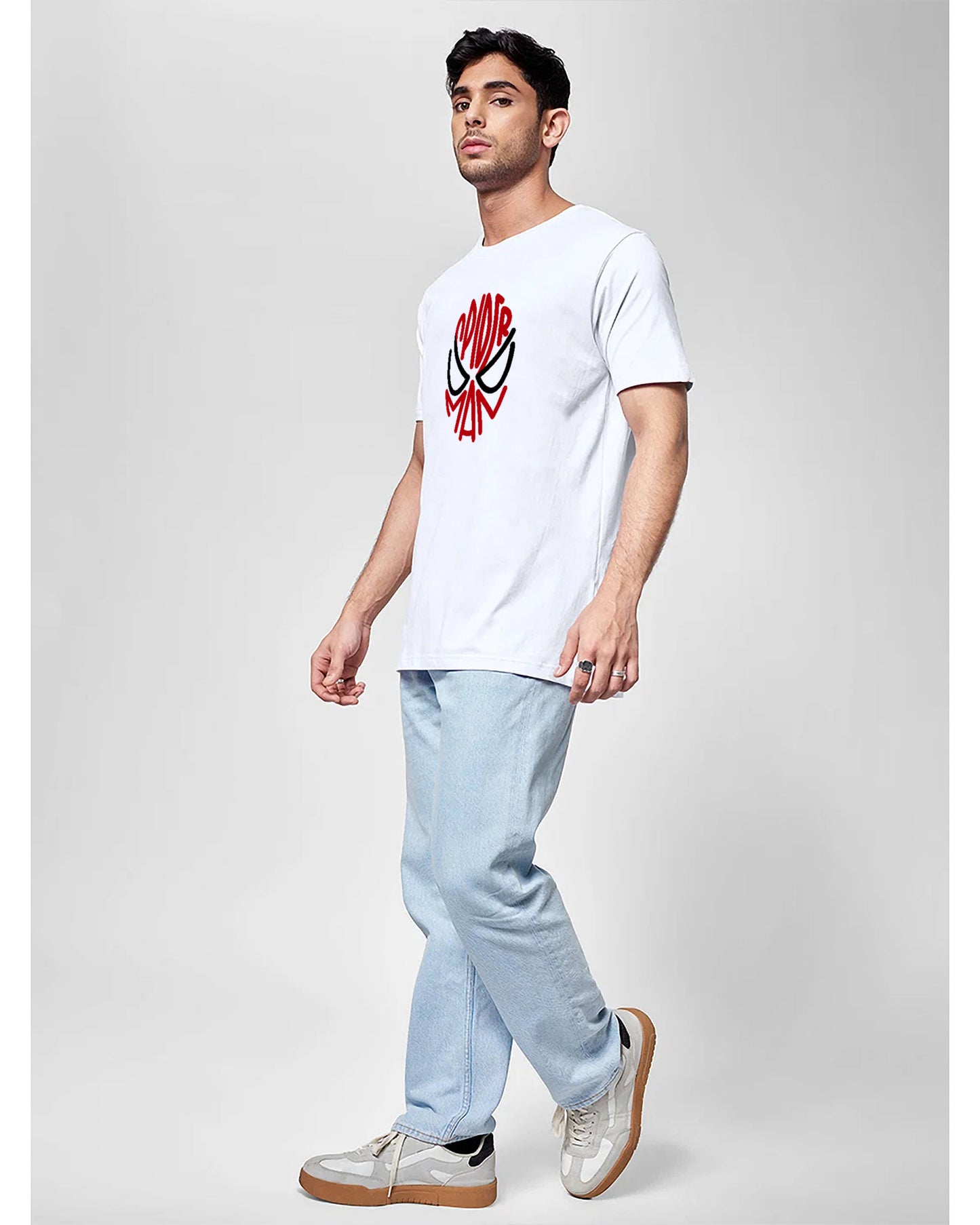 The SPIDY Regular Fit Tee White Pure Cotton