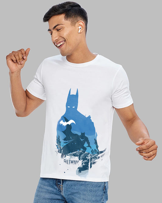 Batman White Cotton | Regular Fit Tee