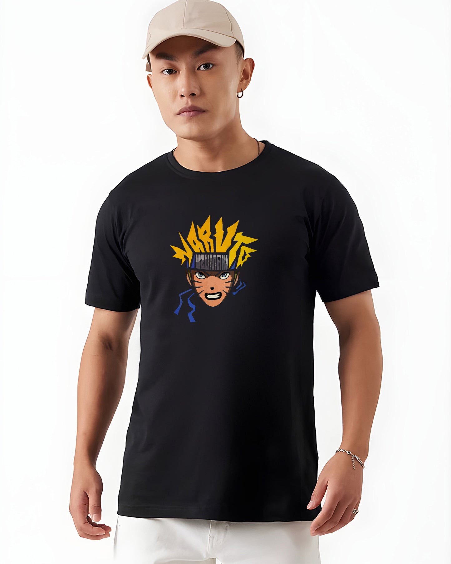 Naruto Black Cotton | Regular Fit Tee